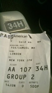 Plane ticket