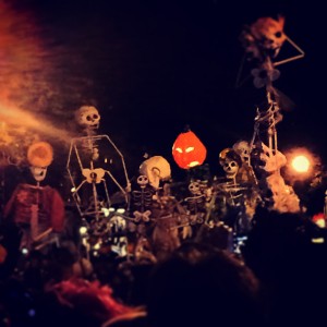 Skeletons at the New York Village Halloween Parade