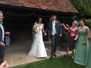 Jo and Connor wedding day at Lains Barn