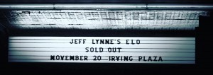 Jeff Lynne ELO Irving Plaza