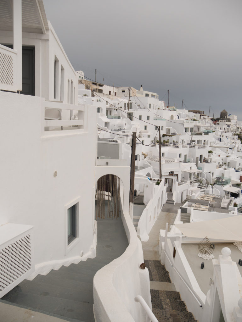 White houses near Fira, Santorini