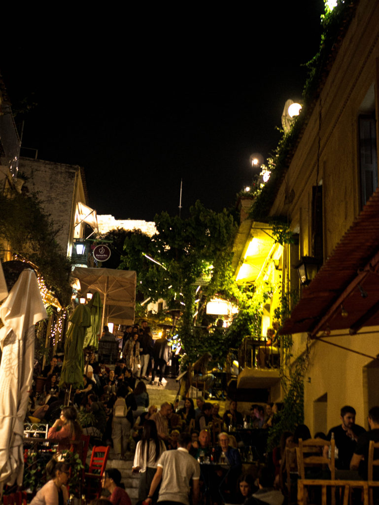 Taverna on the steps of Plaka