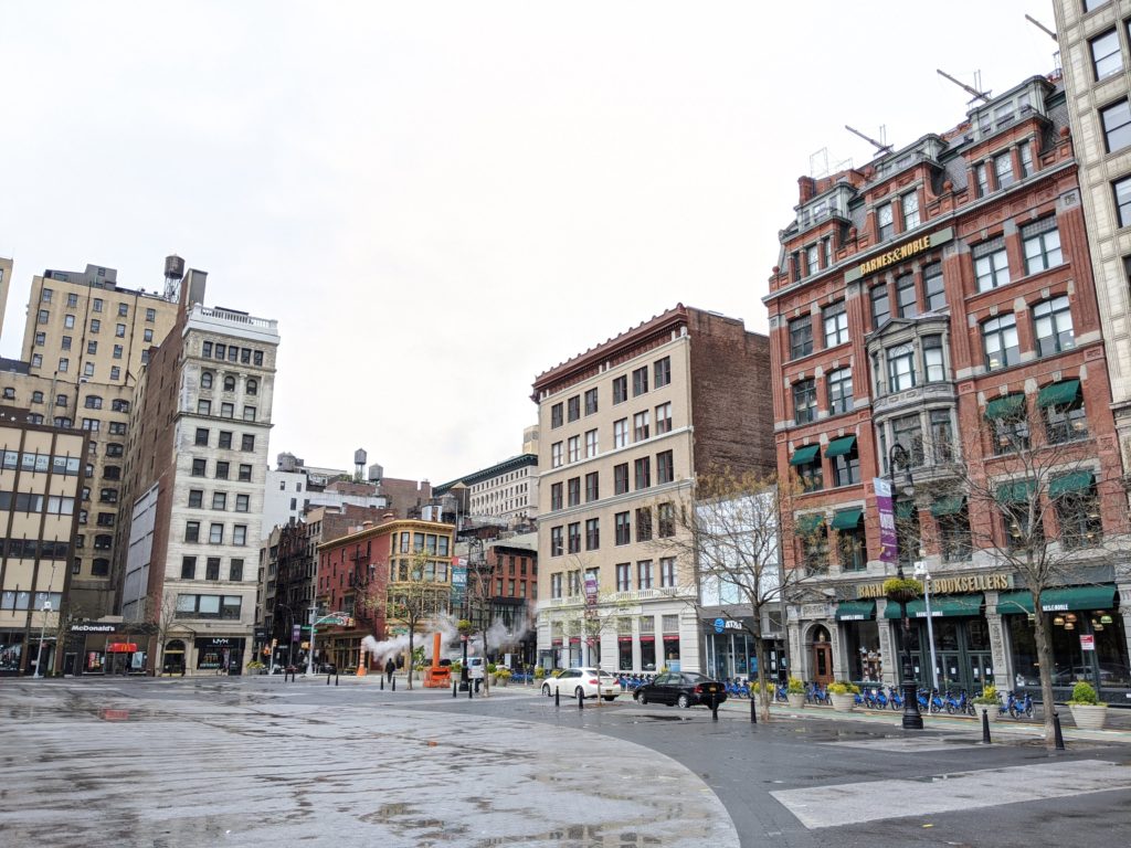 A very empty Union Square