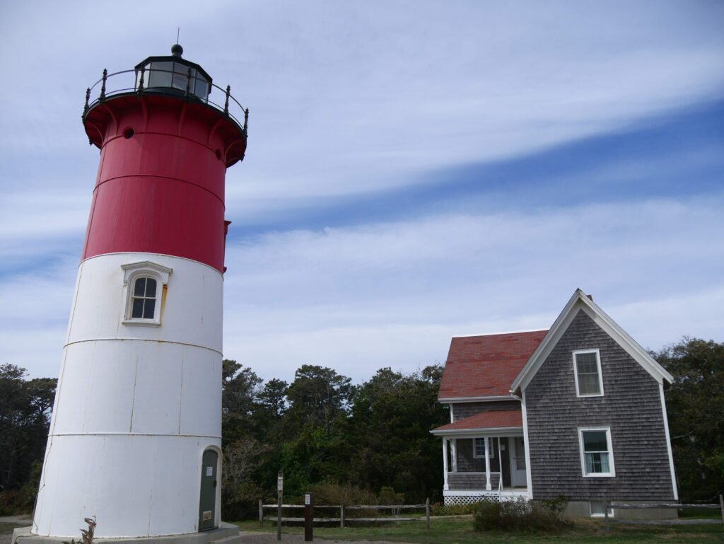 Cape Cod, Nauset Lighthouse, the scene of our engagement