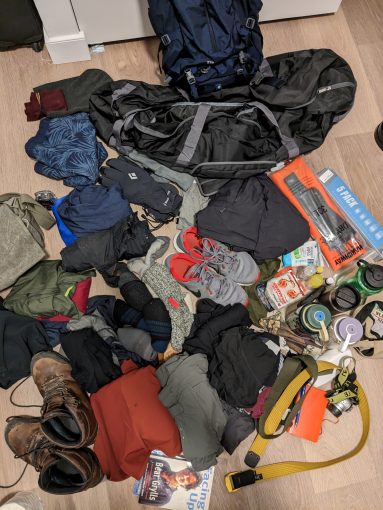 Kit list for Kili